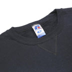 RUSSELL ATHLETIC Mens Black Cotton Blend Crew Neck M Plain Casual Sweatshirt