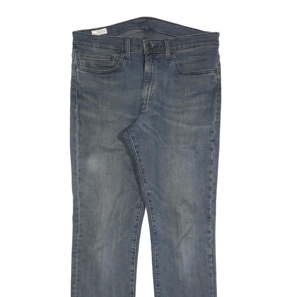 LEVI'S 511 BIG E Mens Slim Blue Denim Medium W34 L32 Slim Fit Signature Jeans