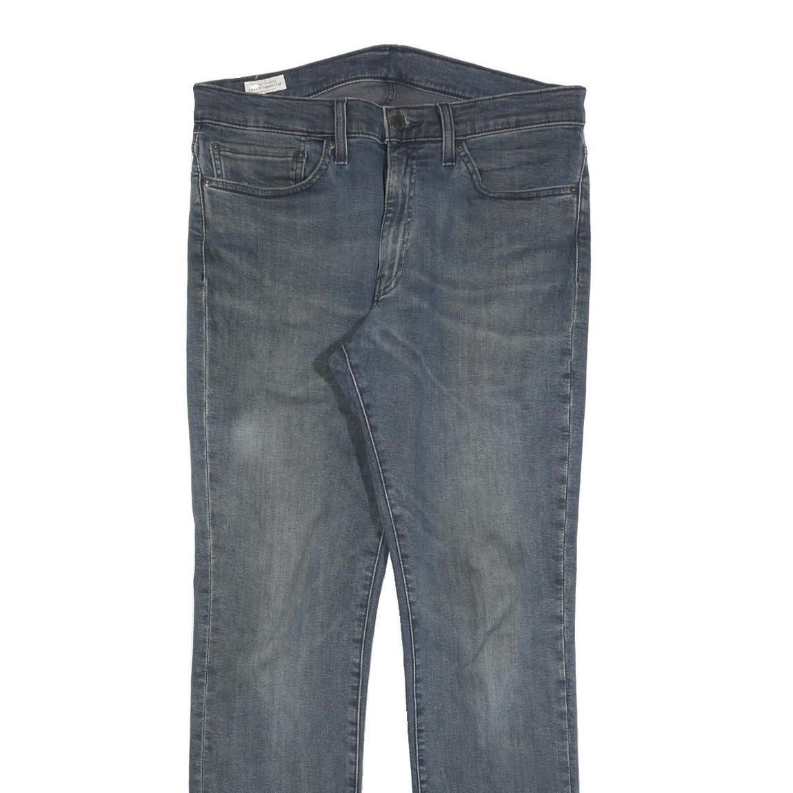 LEVI'S 511 BIG E Mens Slim Blue Denim Medium W34 L32 Slim Fit Signature Jeans