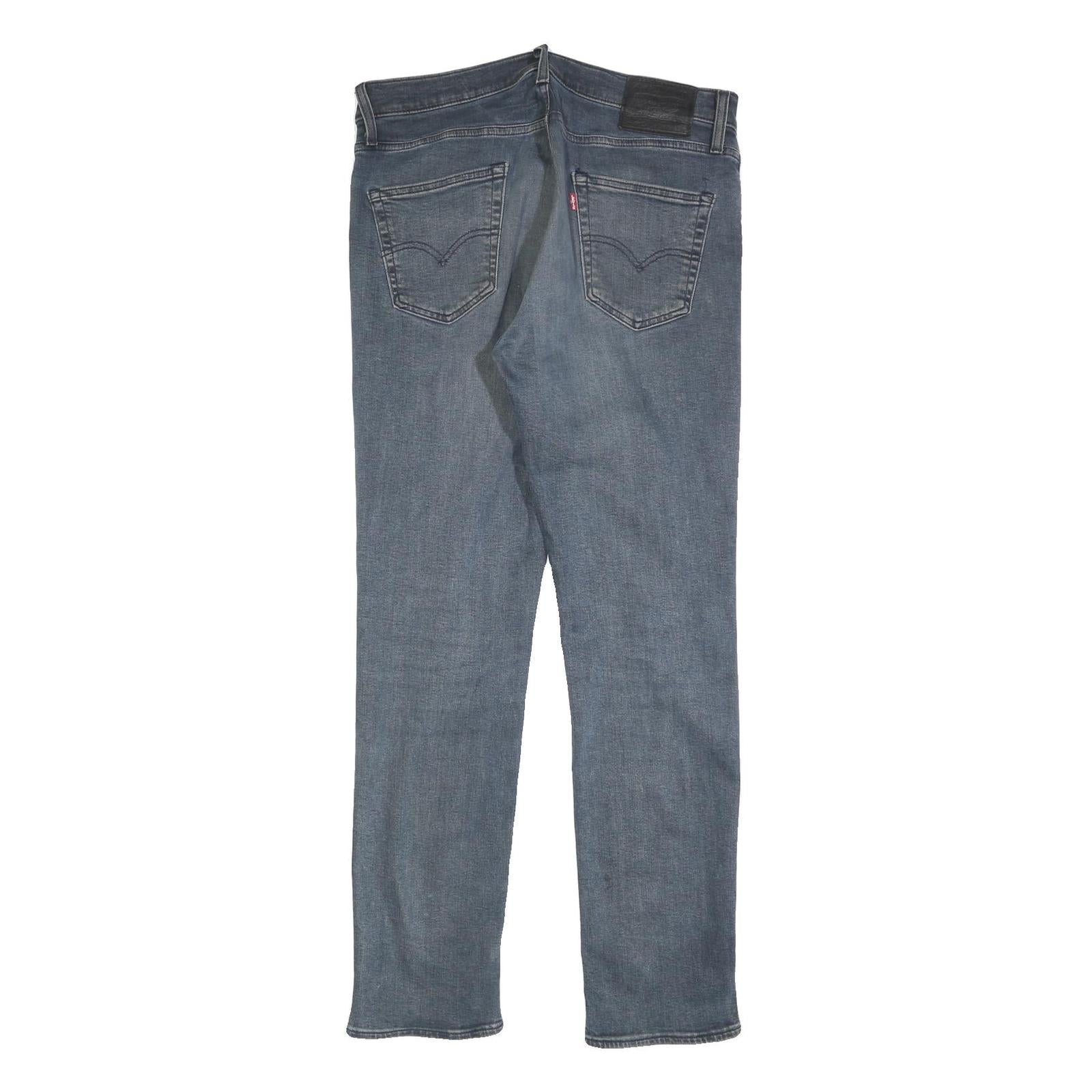 LEVI'S 511 BIG E Mens Slim Blue Denim Medium W34 L32 Slim Fit Signature Jeans