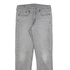 LEVI'S 514 Classic Mens Jeans Grey Regular Straight Denim Light W32 L29 Zip