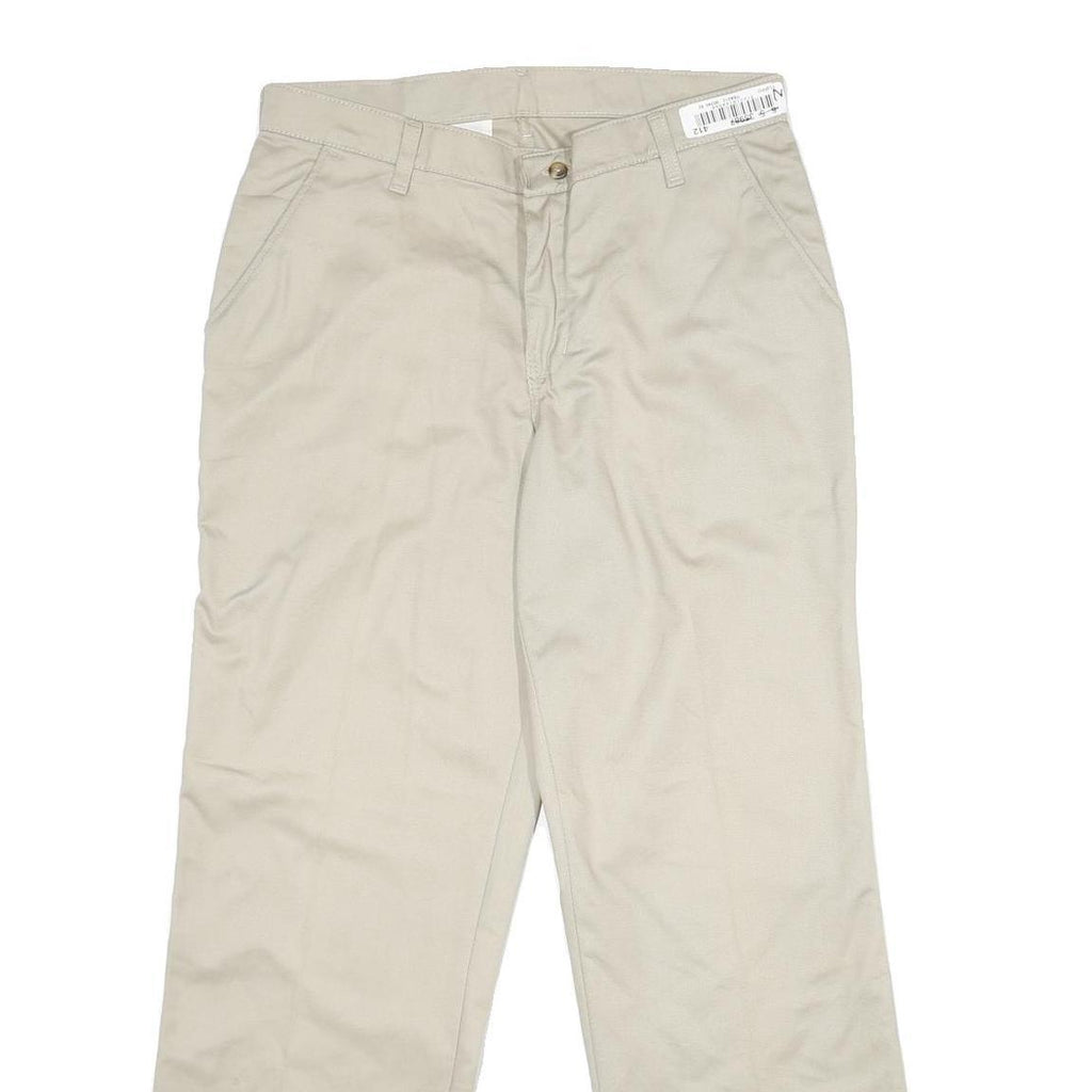 RED KAP Womens Cotton Beige Regular Fit Straight Leg Trousers W30 L30 Workwear