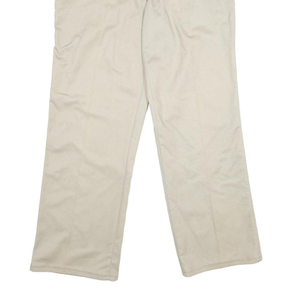 RED KAP Womens Cotton Beige Regular Fit Straight Leg Trousers W30 L30 Workwear