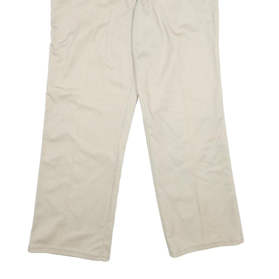 RED KAP Womens Cotton Beige Regular Fit Straight Leg Trousers W30 L30 Workwear