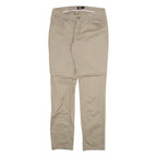 DICKIES Womens Trousers Beige Slim Straight W30 L31