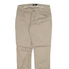 DICKIES Womens Trousers Beige Slim Straight W30 L31