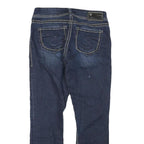 SILVER Womens Jeans Blue Regular Straight Denim Medium W28 L24 Stylish Contrast