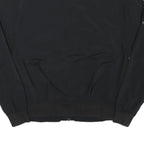 ADIDAS Womens Black Bomber Jacket S Polyester Blend Plain Zip Casual Lightweight