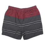 NAUTICA Mens Shorts Red & Black Striped XL W34 Casual Drawstring Swimwear