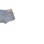 LEVI'S Womens Blue Denim Casual Cut-Off Shorts M W28 Distressed