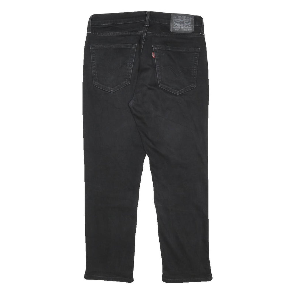 LEVI'S 541 Mens Jeans Black Slim Skinny Denim W32 L27 Stretch Casual Denim