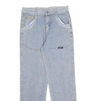 Mens Blue Relaxed Straight Denim Light W30 L30 Casual Workwear Jeans