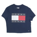 TOMMY JEANS Cropped Womens T-Shirt Blue S