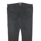 ENGELBERT STRAUSS Mens Jeans Black Regular Straight Denim W46 L32 Workwear