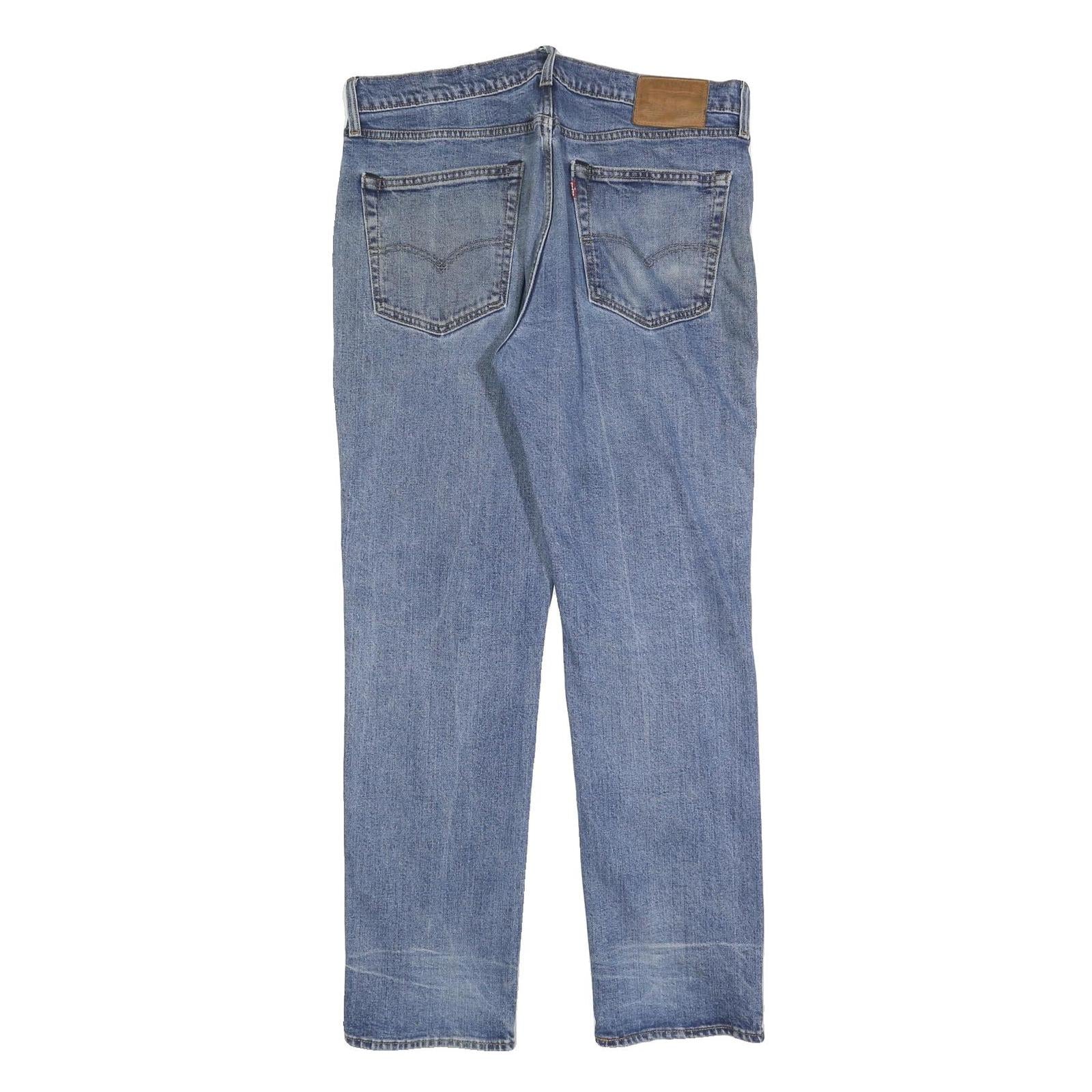 LEVI'S 511 Slim Mens Jeans Blue Slim Skinny Denim Light Cotton Blend W36 L32 Zip