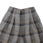 EMIS Womens Casual Shorts Grey Check XS W26