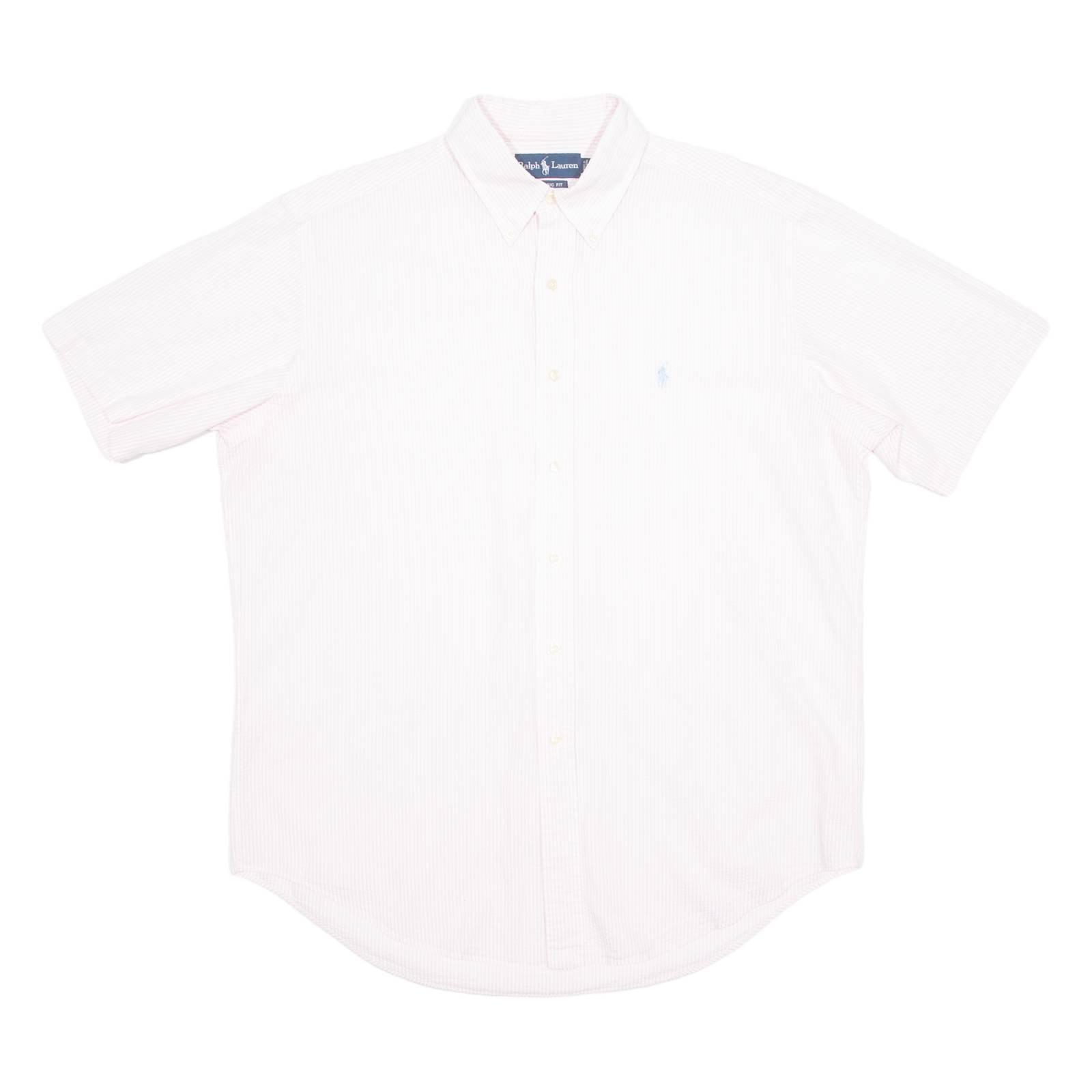 RALPH LAUREN Mens Shirt Pink Striped L
