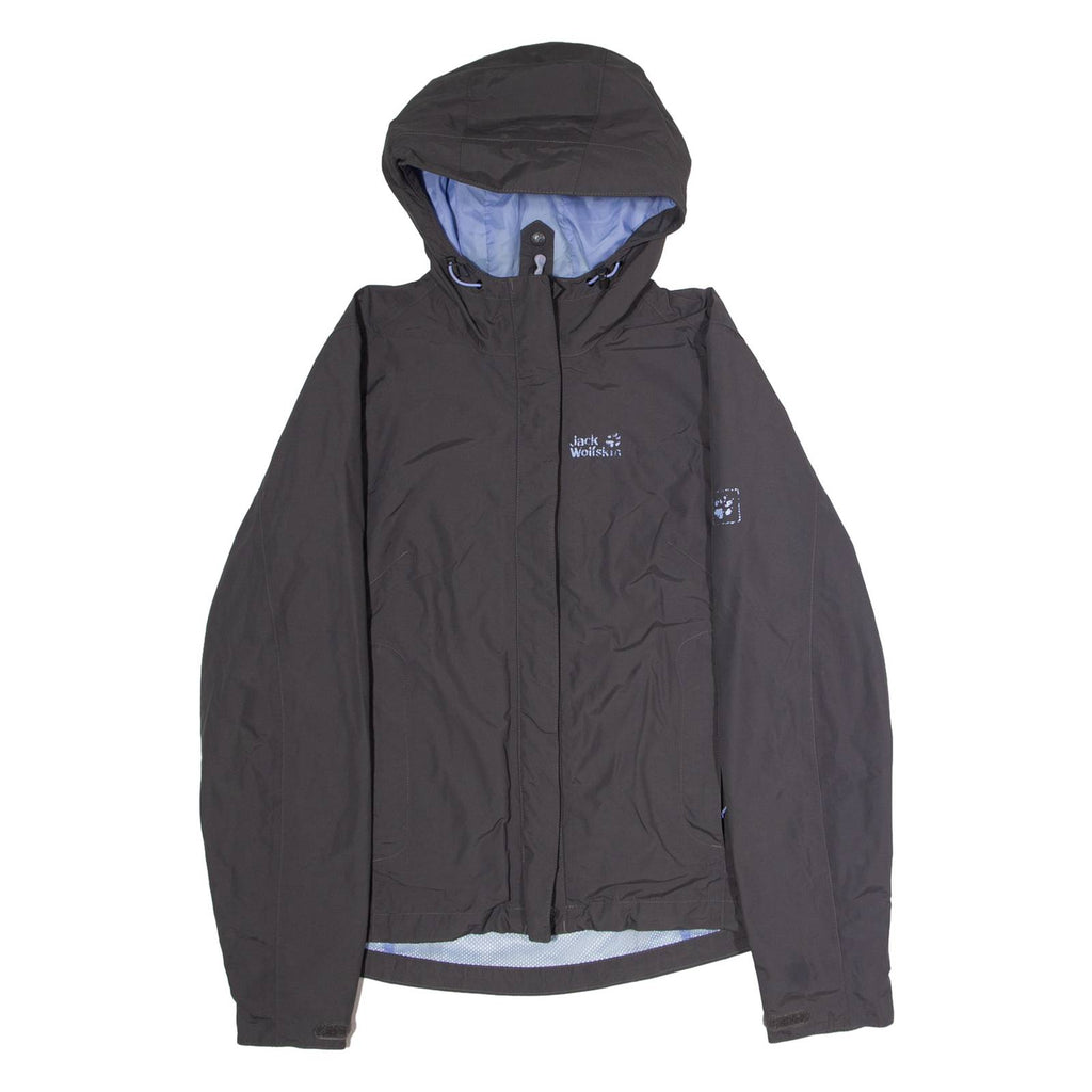 JACK WOLFSKIN Womens Rain Jacket Grey UK 10