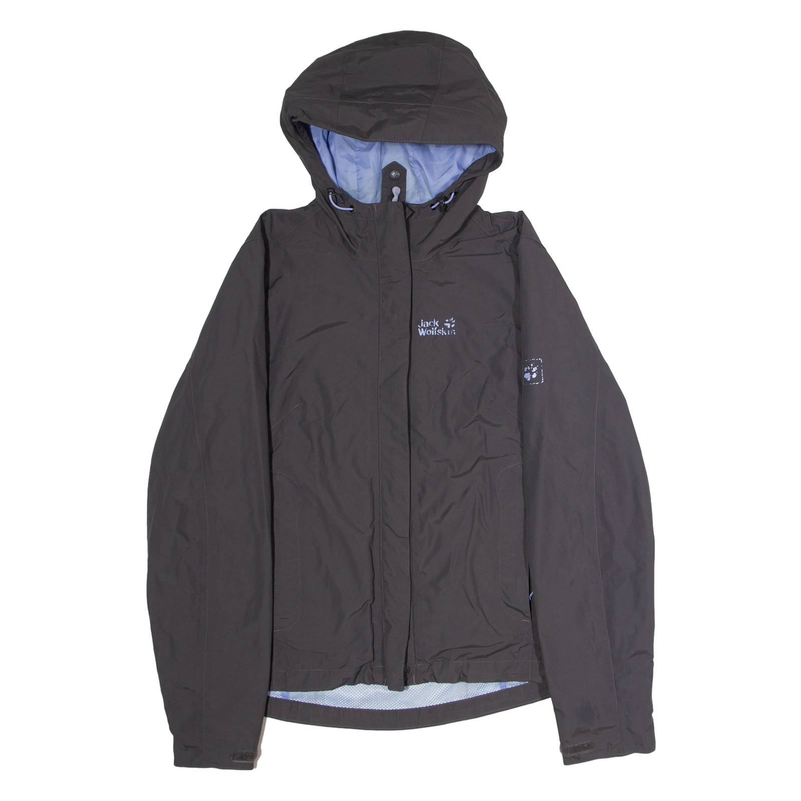 JACK WOLFSKIN Womens Rain Jacket Grey UK 10