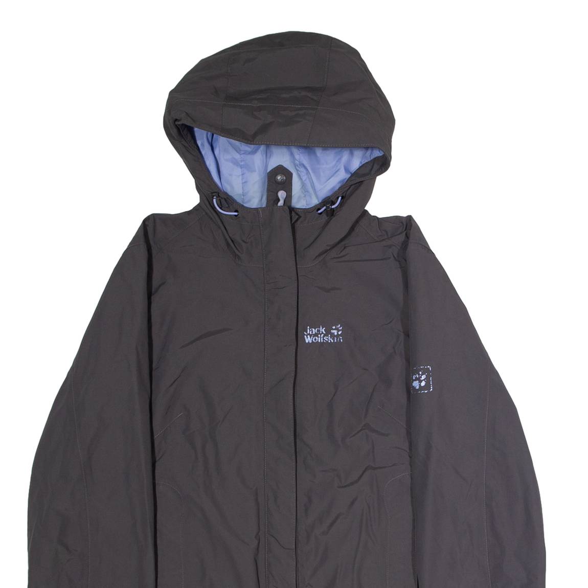 JACK WOLFSKIN Womens Rain Jacket Grey UK 10