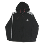 ADIDAS Womens Black Hoodie XL Cotton Pullover Casual Sportswear