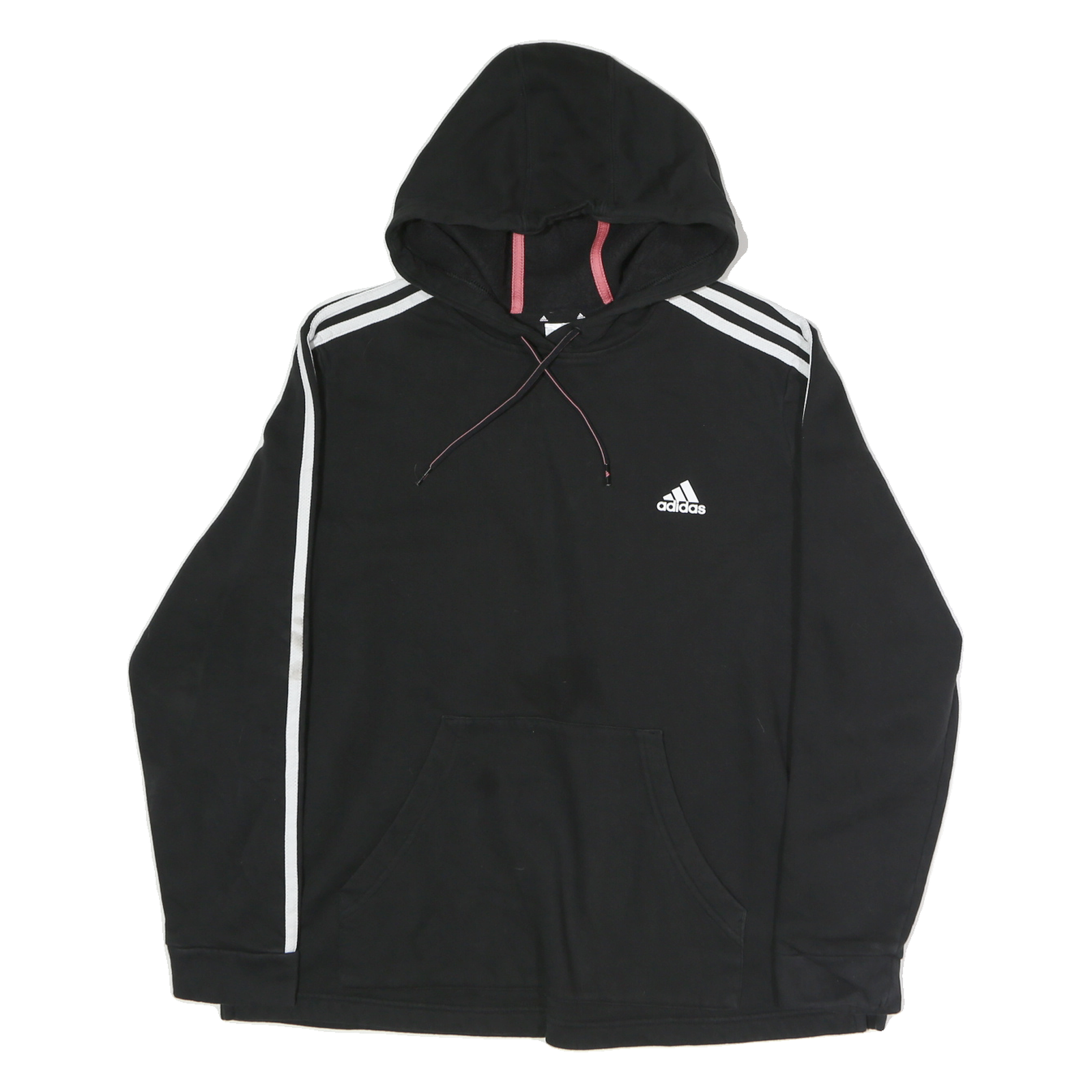 ADIDAS Womens Black Hoodie XL Cotton Pullover Casual Sportswear