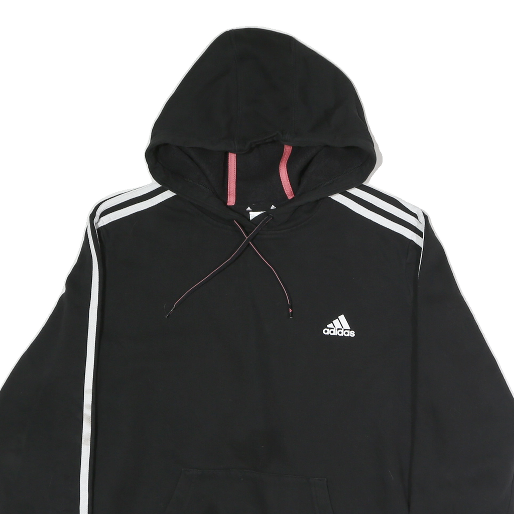 ADIDAS Womens Black Hoodie XL Cotton Pullover Casual Sportswear