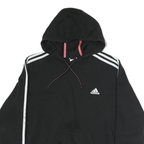 ADIDAS Womens Black Hoodie XL Cotton Pullover Casual Sportswear