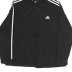 ADIDAS Womens Black Hoodie XL Cotton Pullover Casual Sportswear