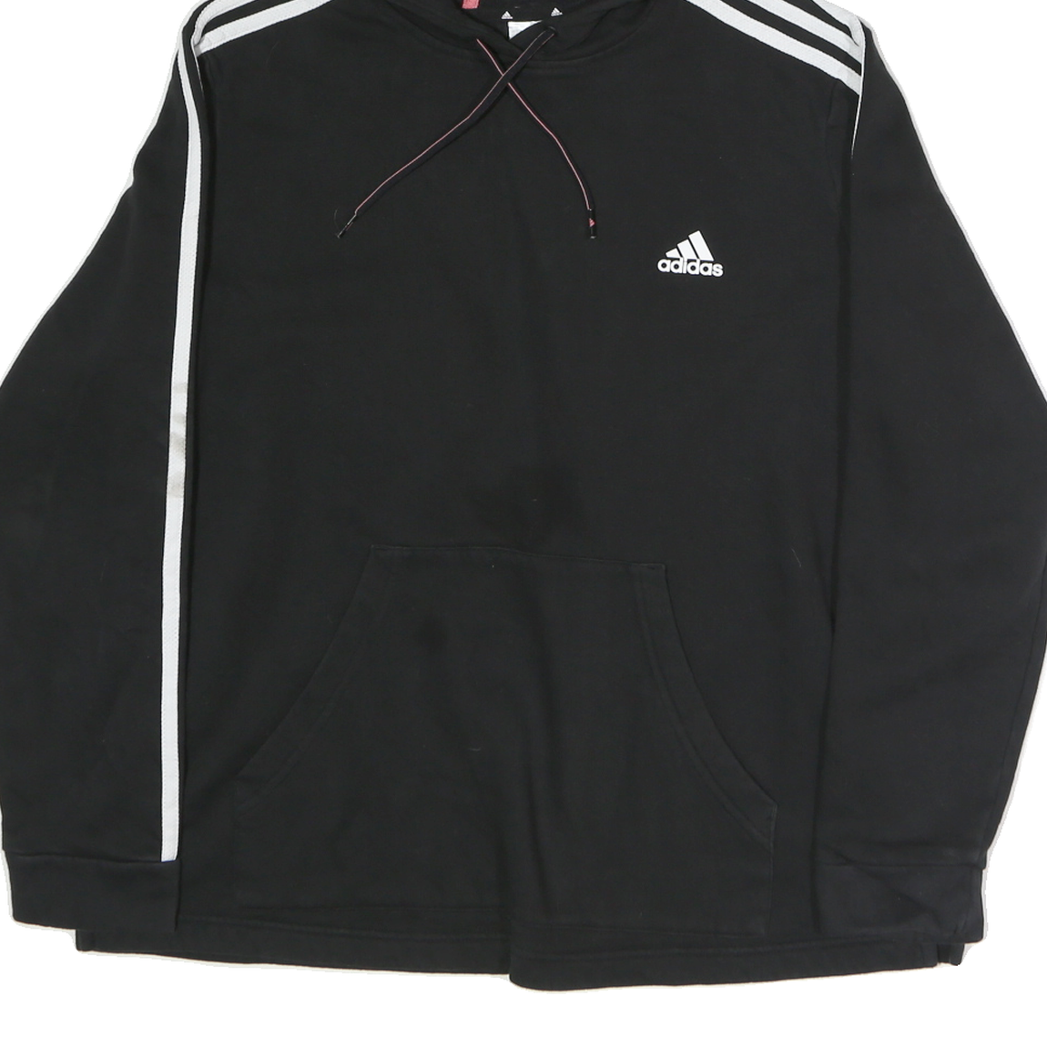 ADIDAS Womens Black Hoodie XL Cotton Pullover Casual Sportswear