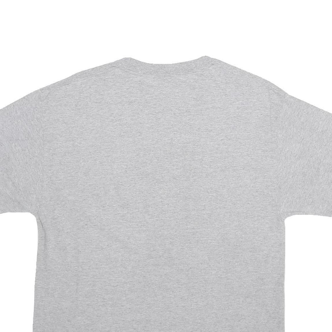 CHAMPION Mens Grey Graphic T-Shirt L Short Sleeve Crew Neck Cotton Casual