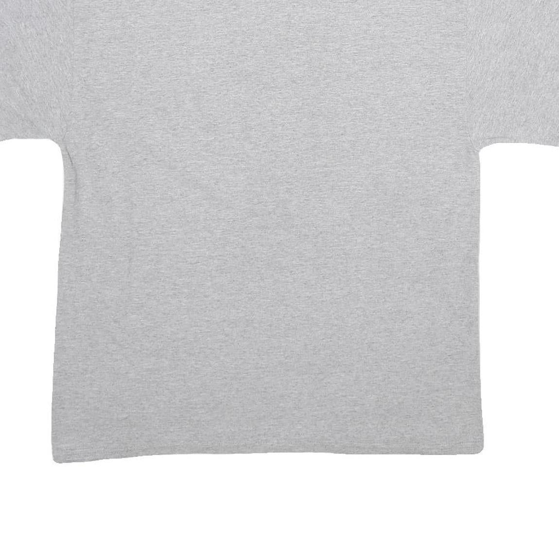 CHAMPION Mens Grey Graphic T-Shirt L Short Sleeve Crew Neck Cotton Casual