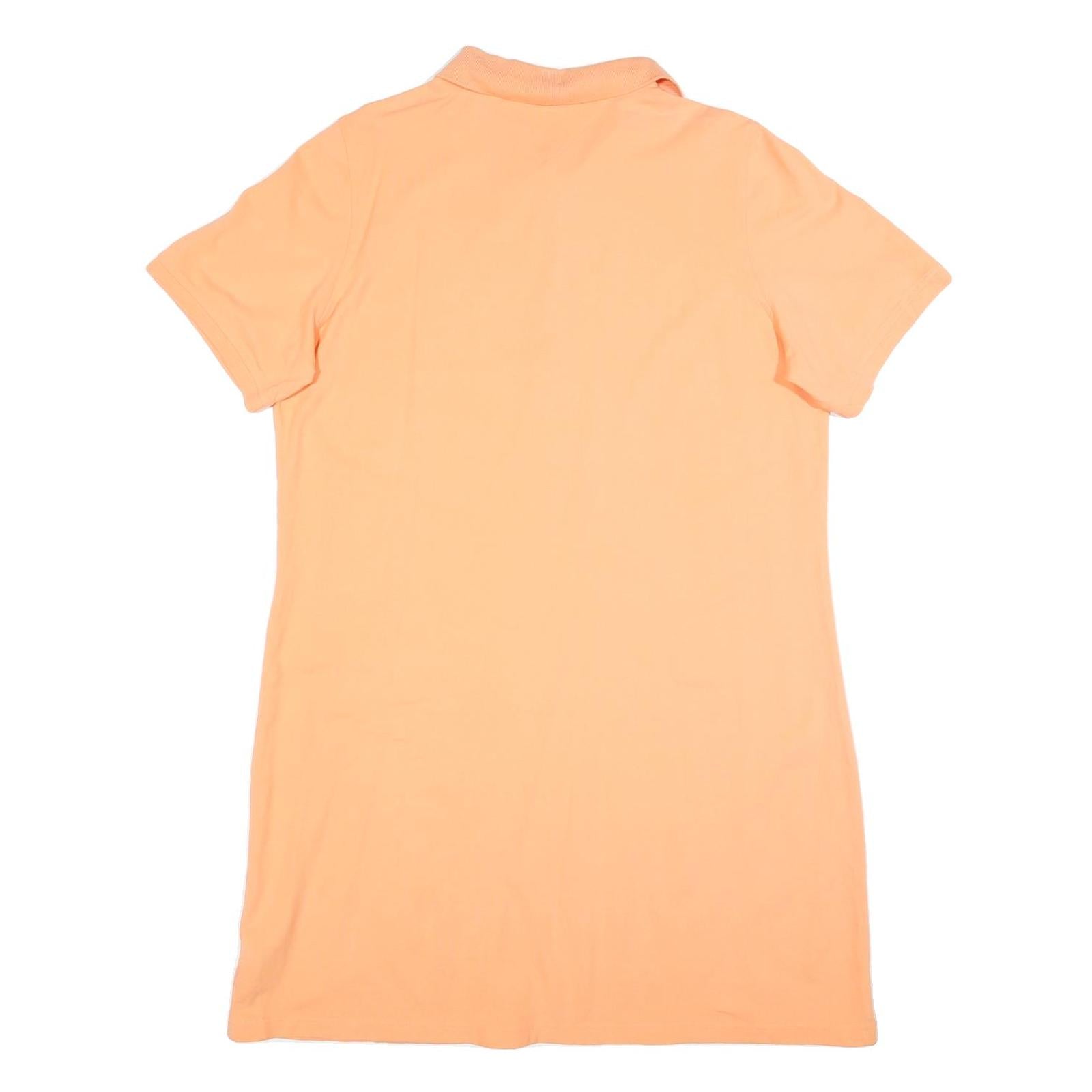 TOMMY HILFIGER Womens Orange Polo Cotton Dress Short Sleeve 2XL Casual Summer