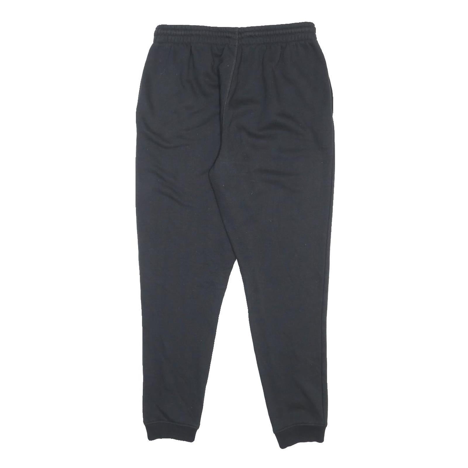 REEBOK Mens Joggers Black M W30 L27 Slim Tapered Cotton Blend Casual Wear