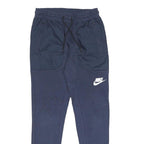 NIKE Mens Joggers Blue XS W26 L26 Cotton Blend Slim Tapered Fit Pocket Detail