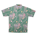 Mens Shirt Green Crazy Pattern M