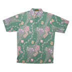 Mens Shirt Green Crazy Pattern M
