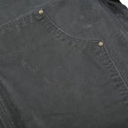 CARHARTT Mens Cotton Black Relaxed Straight Trousers W34 L32 Durable Workwear