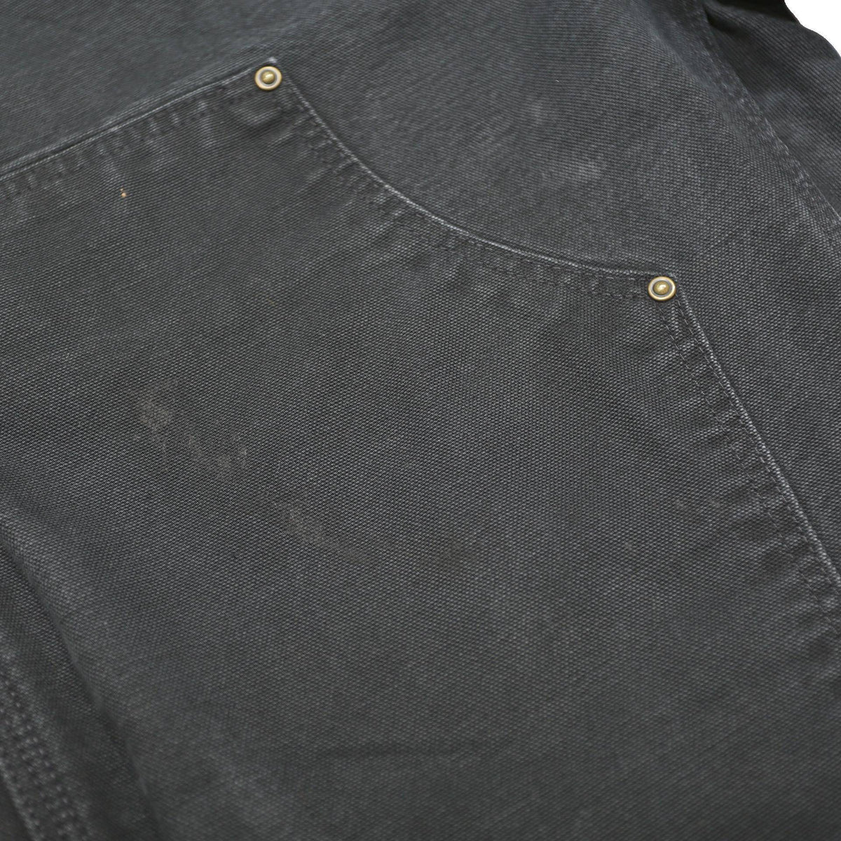 CARHARTT Mens Cotton Black Relaxed Straight Trousers W34 L32 Durable Workwear