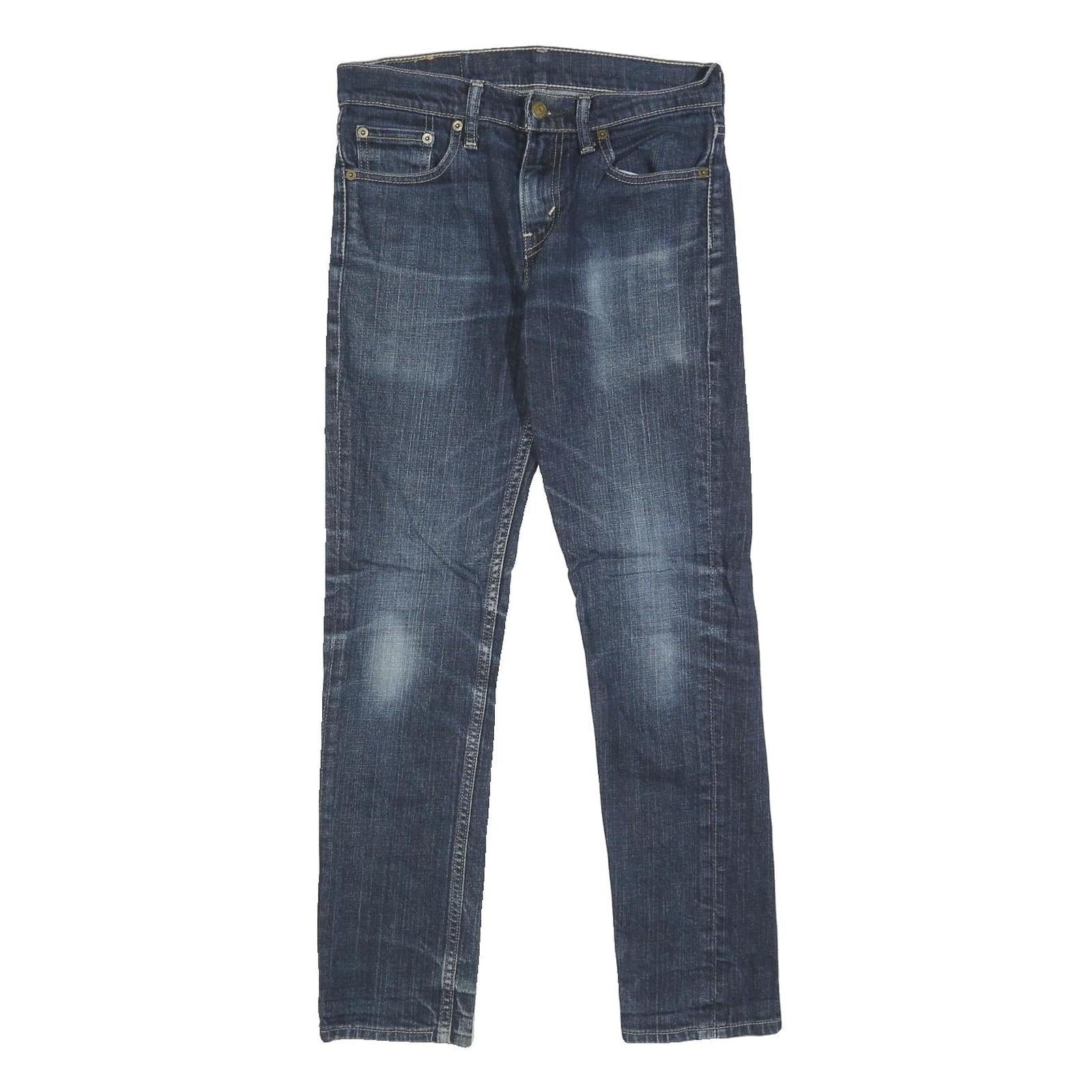 LEVI'S 511 Mens Slim Jeans Blue Denim Rinse W29 L27 Zip Cotton Blend