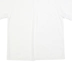 PACIFIC Mens White Cotton Blend Shirt L Casual Short Sleeve Front Pockets