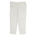 J. CREW Womens White Regular Fit Straight Leg Cotton Blend Trousers W32 L25