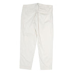 J. CREW Womens White Regular Fit Straight Leg Cotton Blend Trousers W32 L25