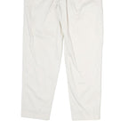 J. CREW Womens White Regular Fit Straight Leg Cotton Blend Trousers W32 L25