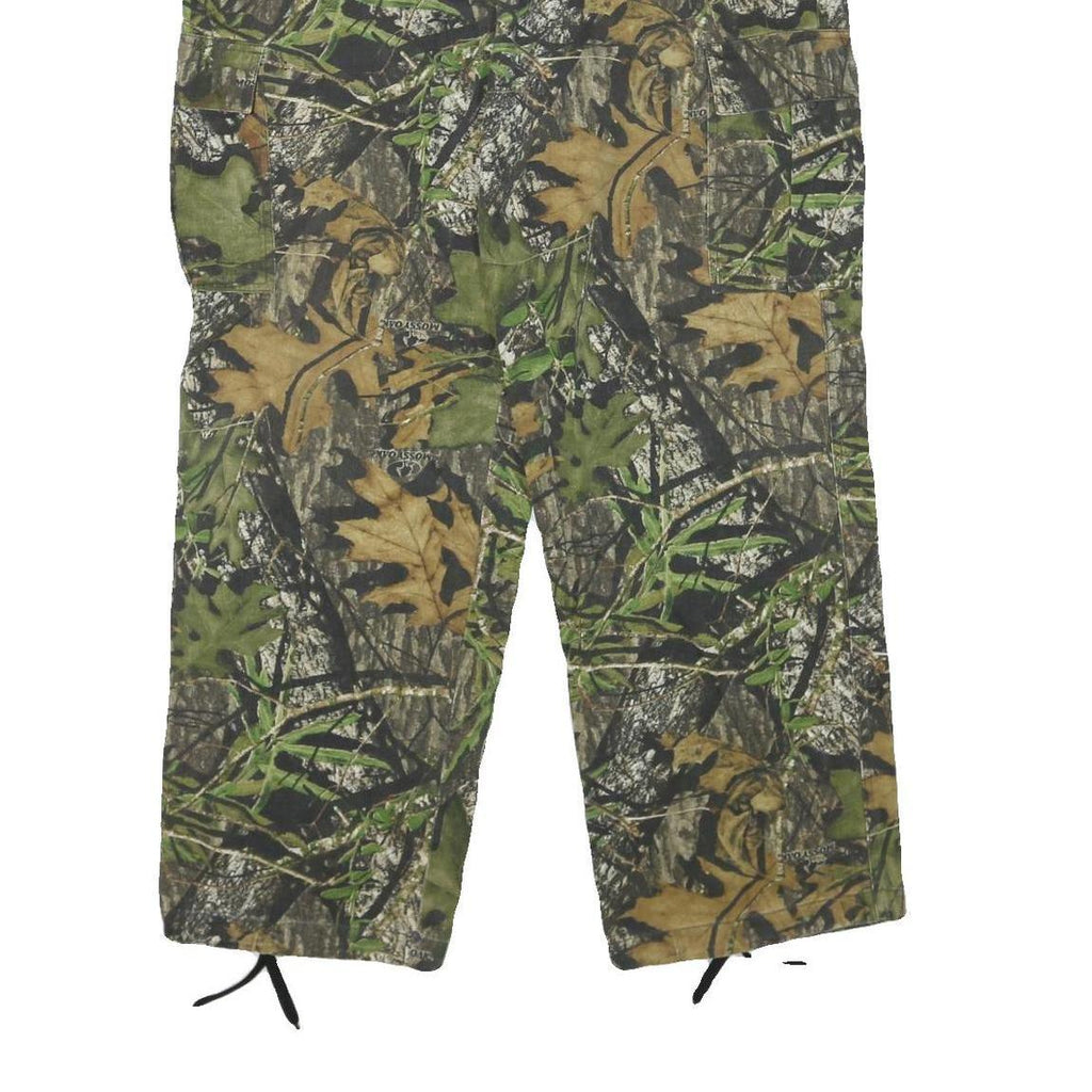 FIELDSTAFF Mens Cotton Blend Camouflage Relaxed Trousers W40 L31 Outdoor