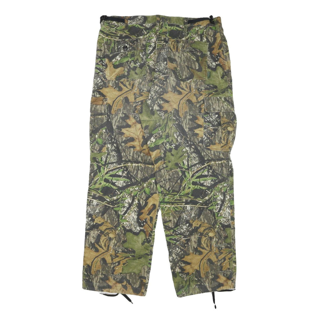 FIELDSTAFF Mens Cotton Blend Camouflage Relaxed Trousers W40 L31 Outdoor