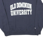 CHAMPION Mens Navy Blue Old Dominion University Crew Neck L Sweatshirt