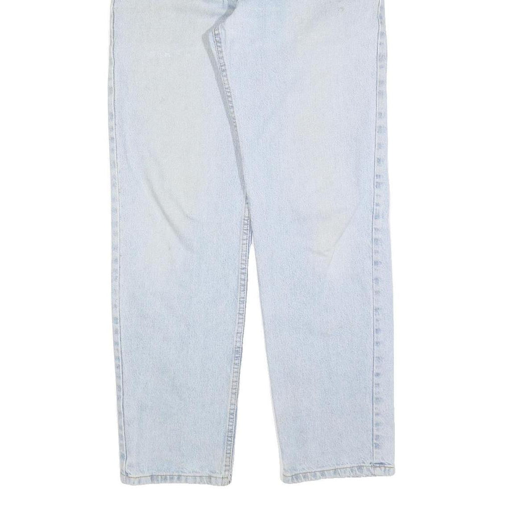 LEE Womens Jeans Blue Regular Straight Denim Light W32 L32 Zip Closure