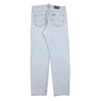 LEE Womens Jeans Blue Regular Straight Denim Light W32 L32 Zip Closure