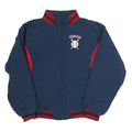 TAG Mens Navy & Red Baseball Embroidered Zip Jacket L Polyester Casual